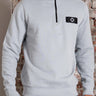 MA.Strum Truien Neo quarter zip sweat - battleship grey