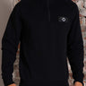 MA.Strum Truien Neo quarter zip sweat - black
