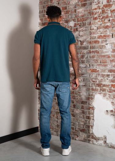 Fred Perry Polo's Twin tipped polo - dark petrol shaded stone