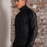 Fred Perry Vesten Contrast tape track jacket - black shaded stone