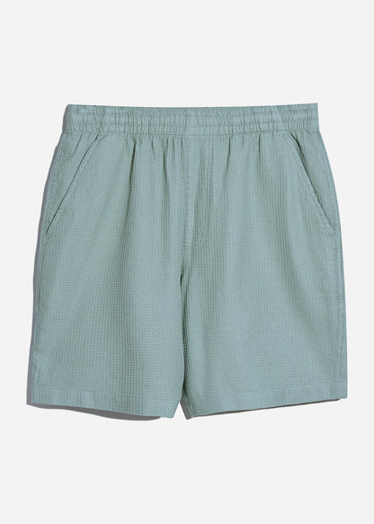 Farah Korte Broeken Redwald textured waffle short - grove green