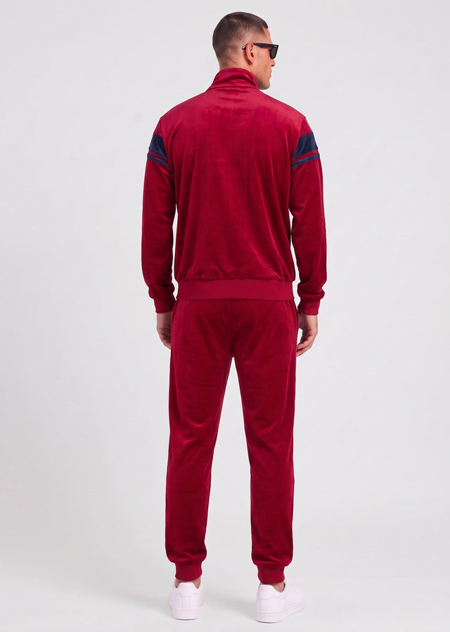 Sergio Tacchini Broeken Damarindo velour pants - tibetan red