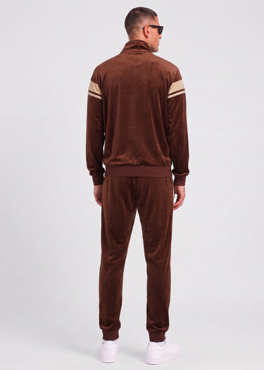 Sergio Tacchini Broeken Damarindo velour pants - cappuccino