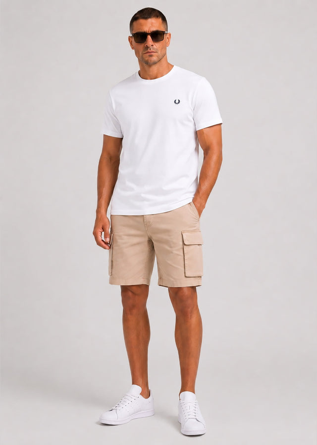 Fred Perry T-shirts Loose fit Back print laurel wreath t-shirt - snow white