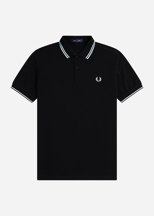 Fred Perry Polo's  Twin tipped fred perry shirt - black light ice 