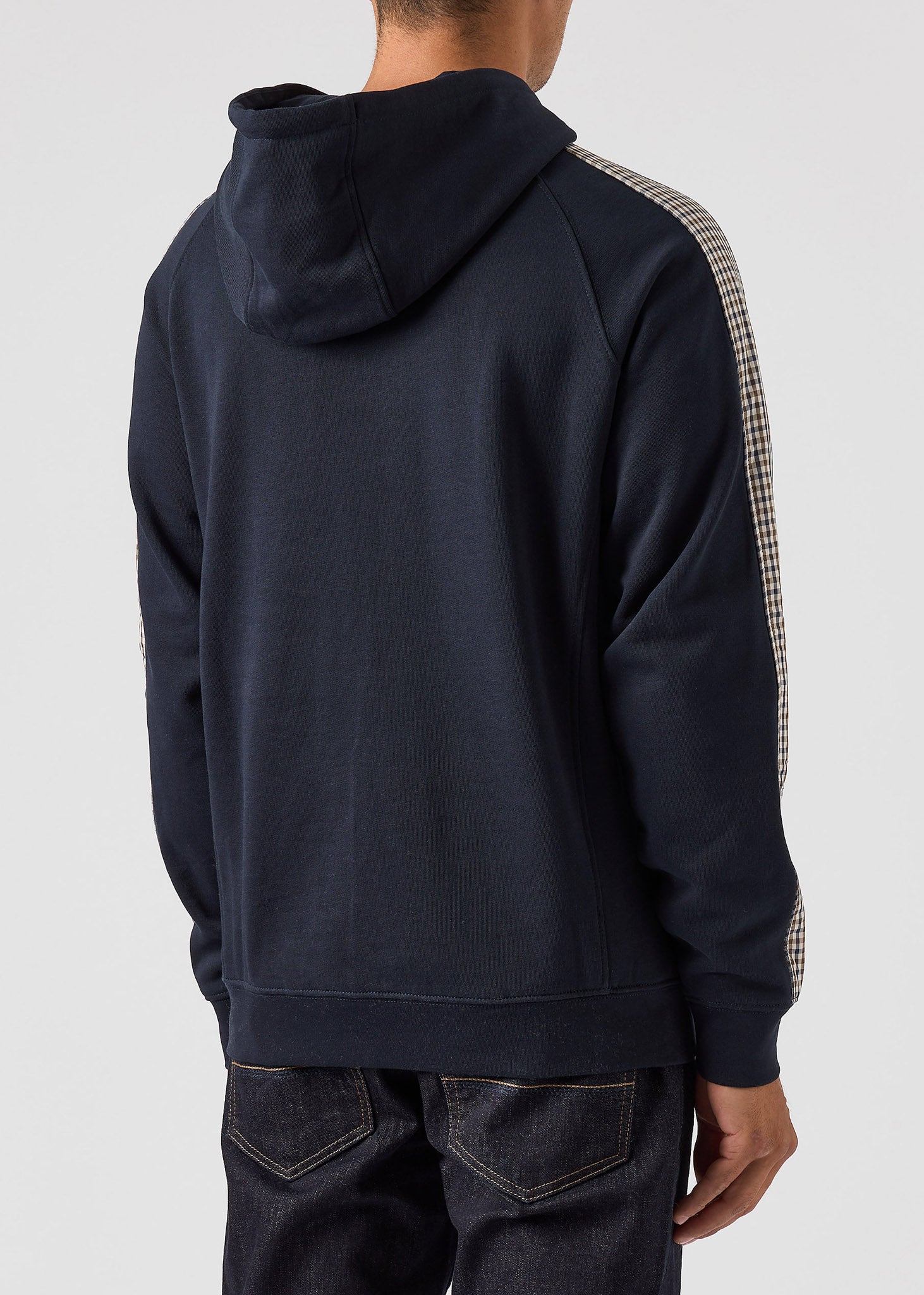 Weekend Offender Hoodies  Lo sung - navy house check 