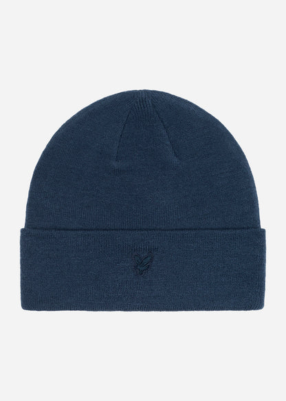 Lyle & Scott Mutsen  Tonal eagle beanie - dark navy 