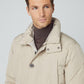 Hackett London Jassen  Long hooded puffer - rope 