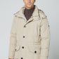 Hackett London Jassen  Long hooded puffer - rope 