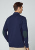 Hackett London Longsleeve Polo's  Heritage logo rugby - navy 