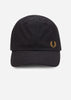 Fred Perry Petten  Oxford cap - black 