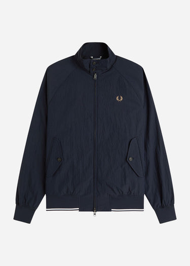 Fred Perry Jassen Crinkle harrington jacket - navy