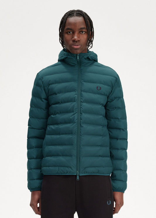 Fred Perry Jassen  Hooded insulated jacket - petrol blue 