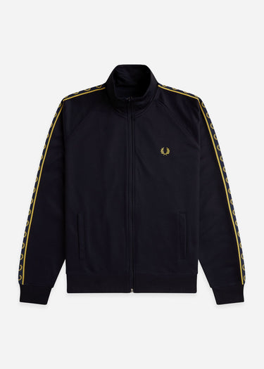 Fred Perry Vesten Contrast taped track jacket - navy honeycomb