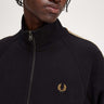 Fred Perry Vesten  Chequerboard tape jacket - black 