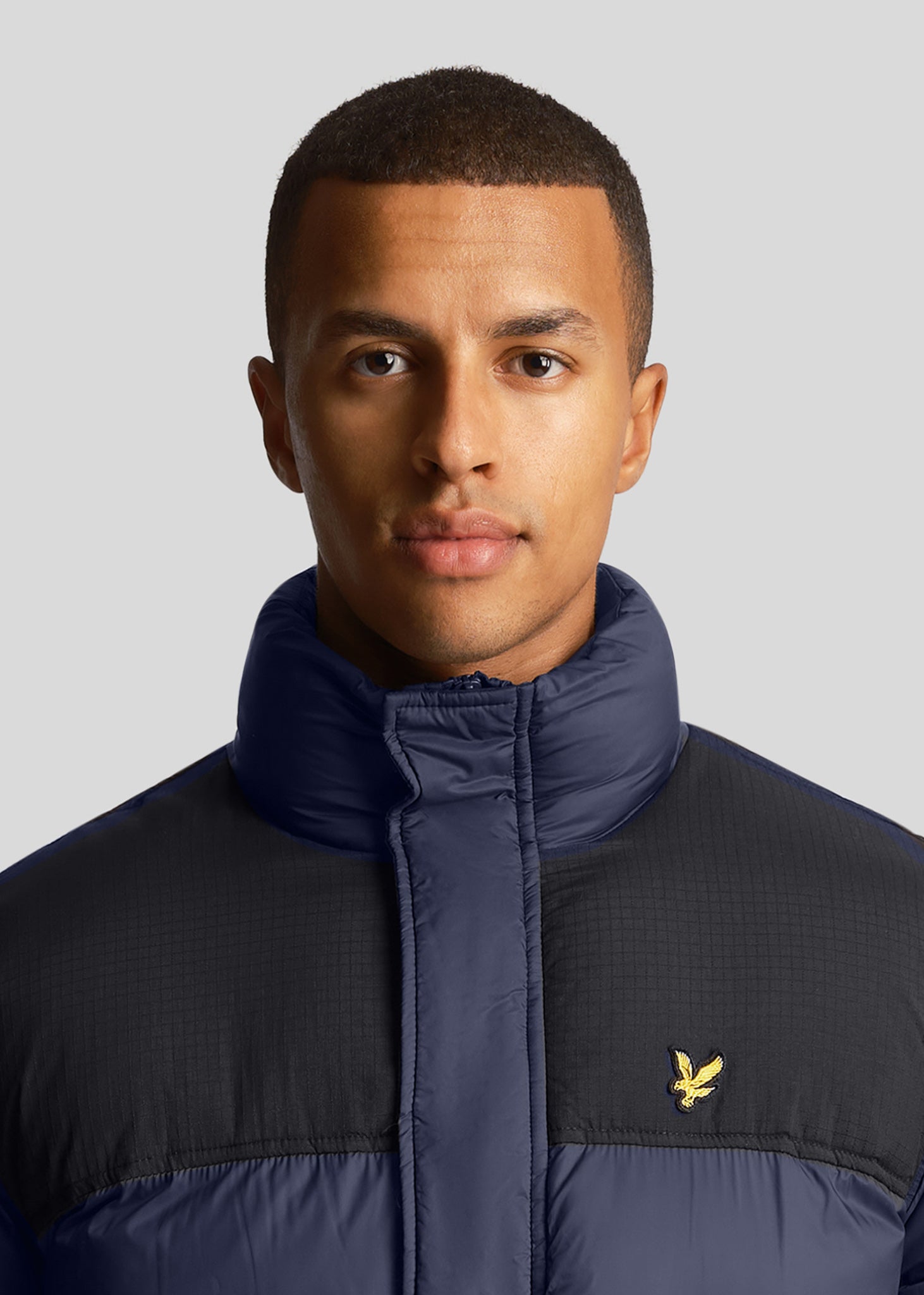 Lyle & Scott Jassen  Longline wadded puffer - dark navy 