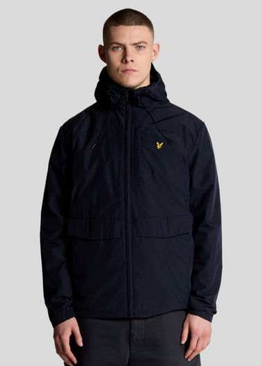 Lyle Scott Jassen Lightweight hooded zip through jacket - dark navy