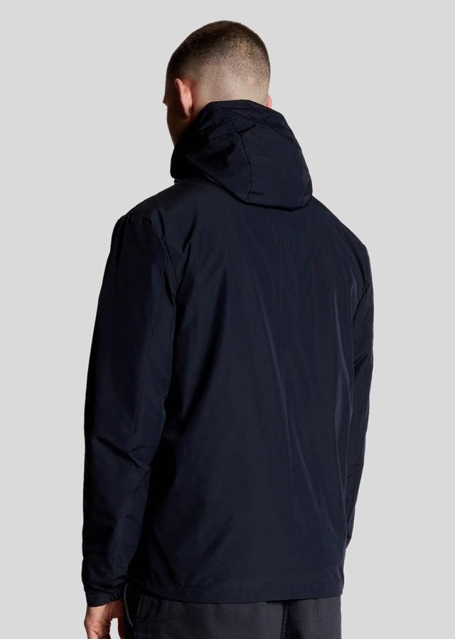 Lyle & Scott Jassen Lightweight hooded zip through jacket - dark navy