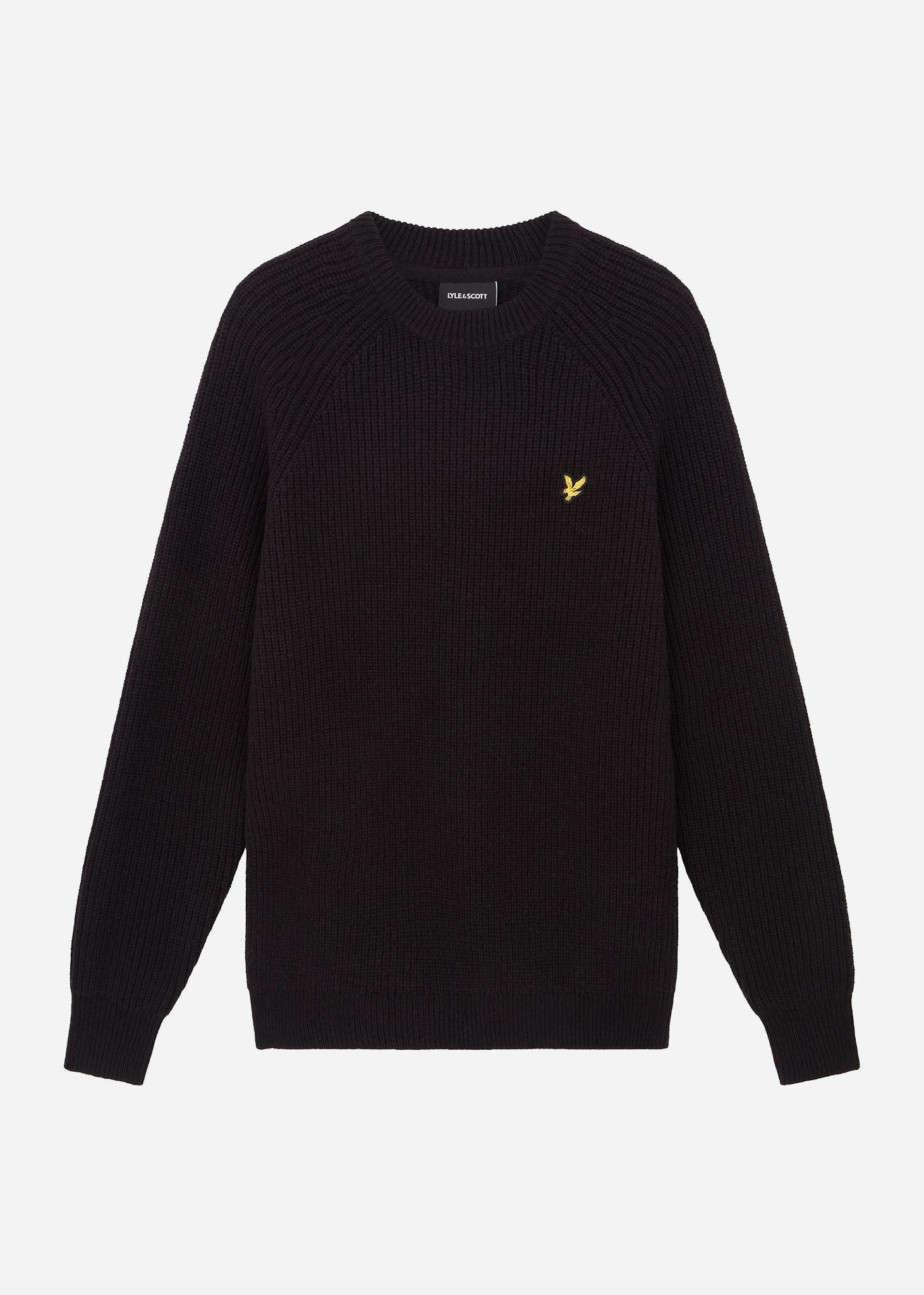 Lyle & Scott Truien  Shaker stitch mock neck - jet black 