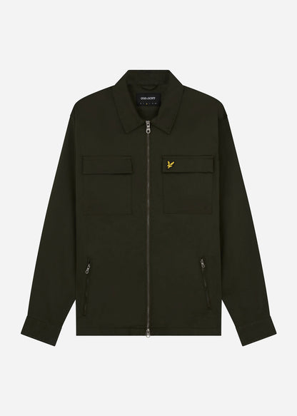 Lyle & Scott Overshirts  Cotton twill overshirt - mountain moss 