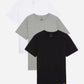 Lyle & Scott T-shirts  Basic 3 pack t-shirt - jet black mid grey marl white 