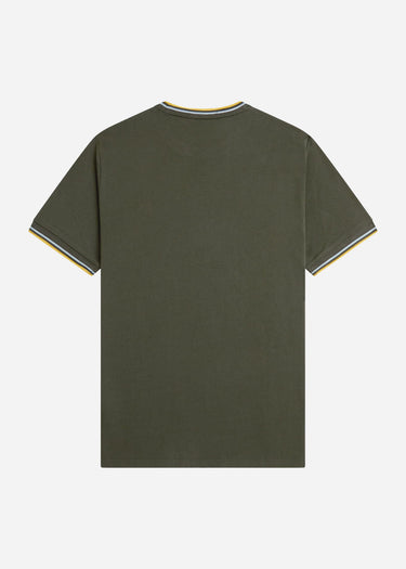 Fred Perry T-shirts Twin tipped t-shirt - hunting green light ice lemon barley