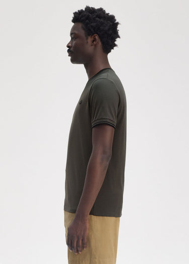 Fred Perry T-shirts Twin tipped t-shirt - Field Green Black
