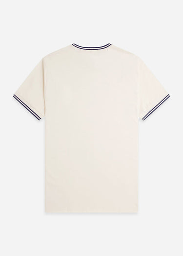 Fred Perry T-shirts Twin tipped t-shirt - ecru tennis blue