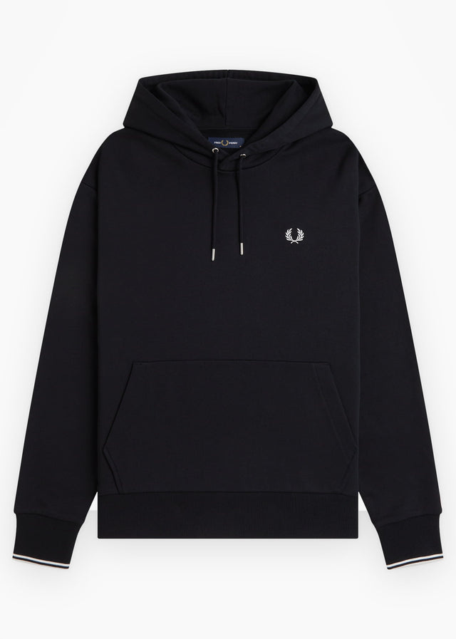Fred Perry Hoodies Tipped hooded sweatshirt - black