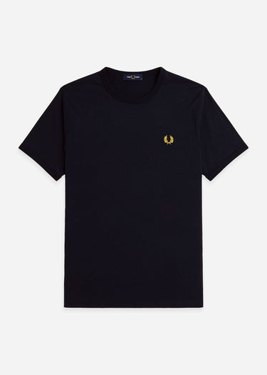 Fred Perry T-shirts Ringer t-shirt - navy honeycomb