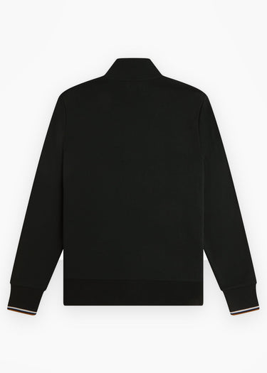 Fred Perry Truien Half zip sweatshirt - night green dusky blue dark caramel