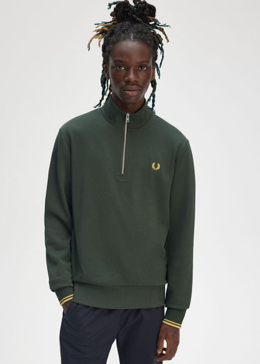Fred Perry Truien Half zip sweat-shirt - court green