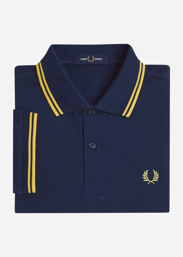 Fred Perry Polo's Twin tipped fred perry shirt - tennis blue lenom barley