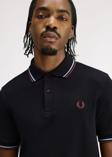 Fred Perry Polo's Twin tipped fred perry shirt - black ball boy blue oxblood