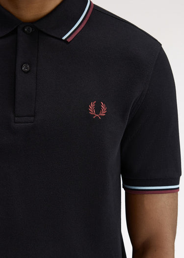 Fred Perry Polo's Twin tipped fred perry shirt - black ball boy blue oxblood