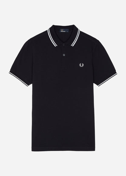 Fred Perry Polo's  Twin tipped Fred Perry shirt - navy white 