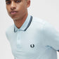 Fred Perry Polo's  Twin tipped fred perry shirt - light ice 