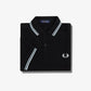 Fred Perry Polo's  Twin tipped fred perry shirt - black light ice 