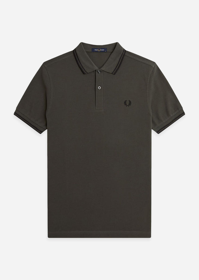 Fred Perry Polo's Twin tipped fred perry polo shirt- field green black
