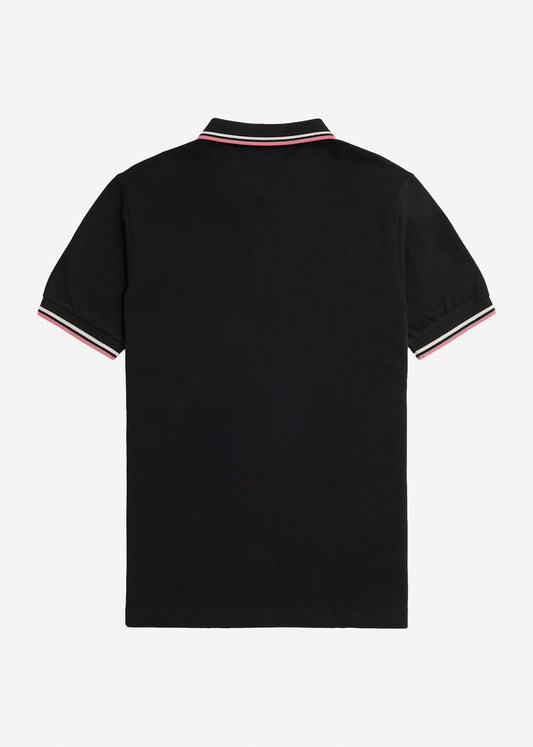 Fred Perry Polo's  Twin tipped fred perry shirt - black ecru 