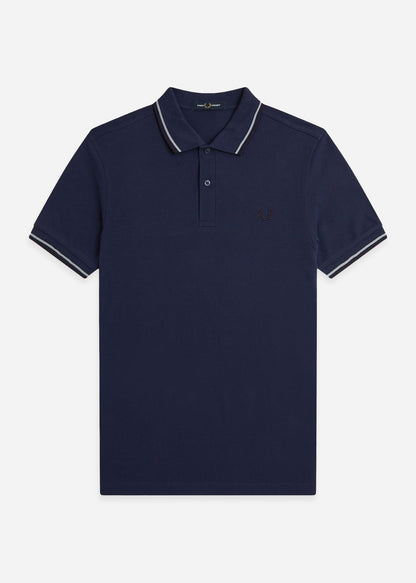 Fred Perry Polo's Twin tipped fred perry polo shirt- tnsbl slvrbl nvy