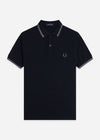 Fred Perry Polo's Twin tipped fred perry polo shirt- Navy Ultra Violet Laurel Wreath Green