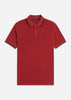 Fred Perry Polo's Twin tipped fred perry polo shirt- burnt red navy