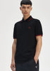 Fred Perry Polo's Twin tipped fred perry polo shirt- black burnt red