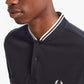 Fred Perry Polo's  Bomber collar polo shirt - navy 