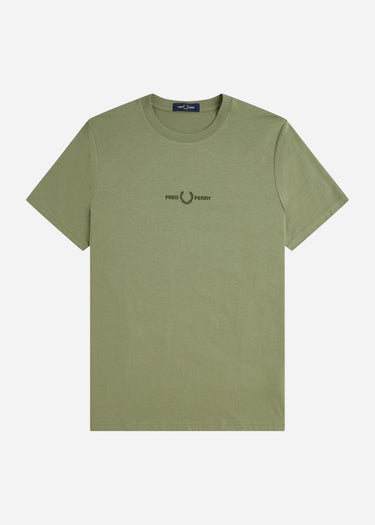 Fred Perry T-shirts Embroidered tshirt - olive mint