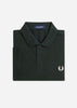 Fred Perry Polo's  Plain fred perry shirt - night green snow white 