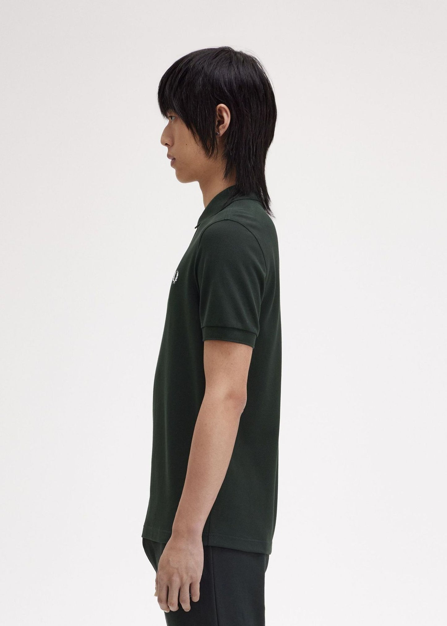 Fred Perry Polo's  Plain fred perry shirt - night green snow white 