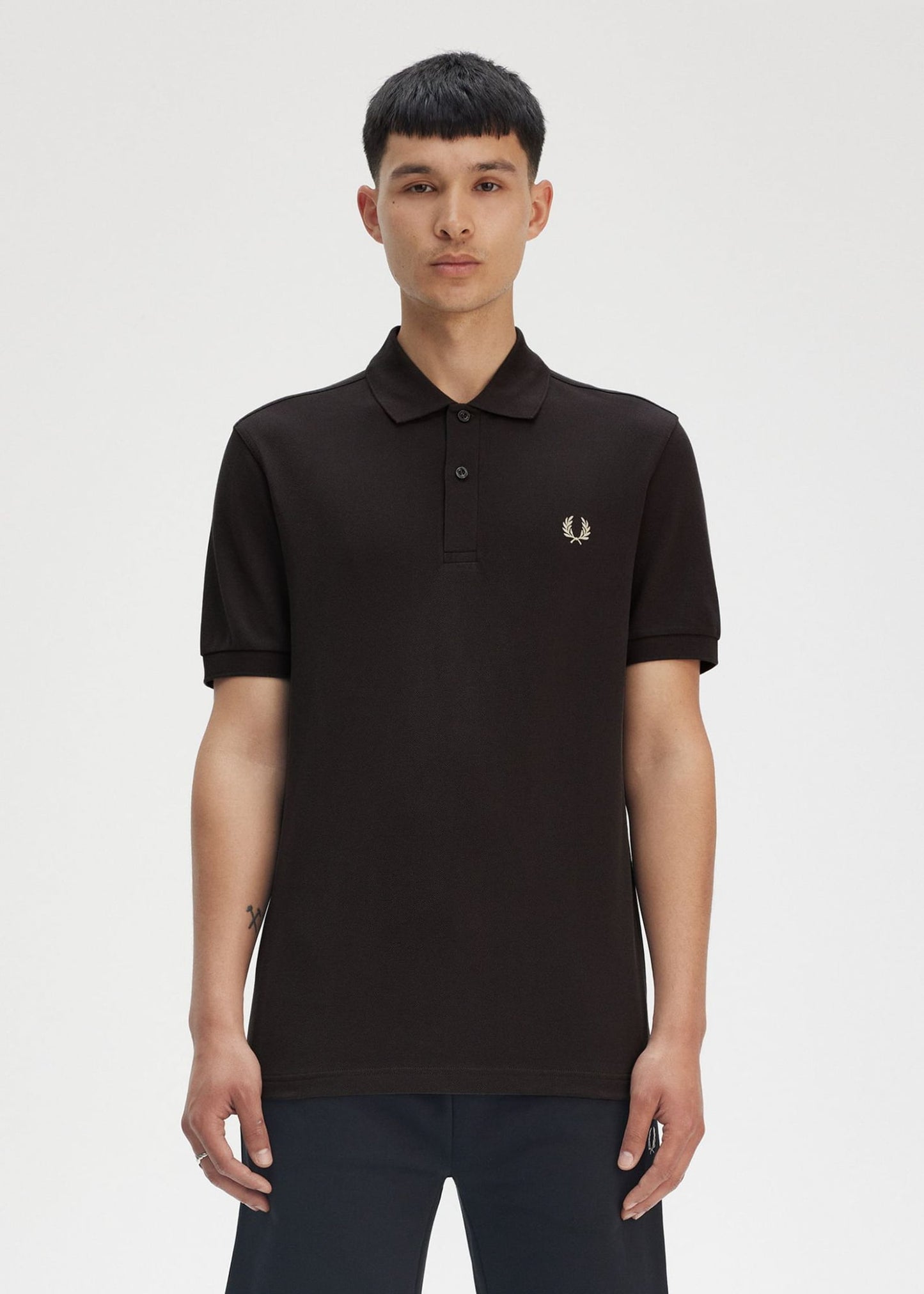 Fred Perry Polo's The fred perry polo shirt- Anchor Grey Oatmeal