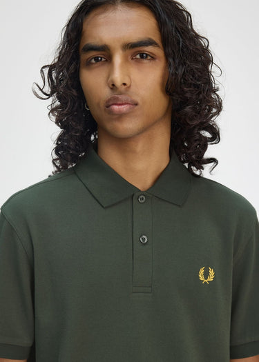 Fred Perry Polo's The fred perry polo shirt- court green honeycomb